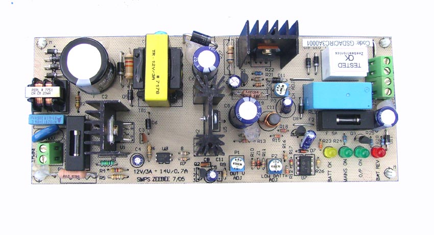 12V 3A SMPS + battery charger